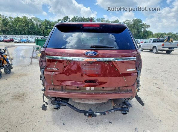 1FM5K7FH7GGC20559 2016 FORD EXPLORER Brown Вид ззаду