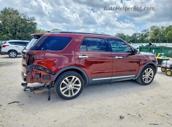 1FM5K7FH7GGC20559 2016 FORD EXPLORER Brown Задня права чверть