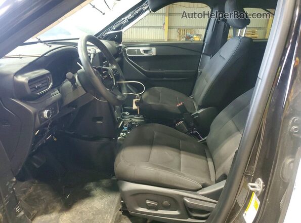 1FM5K8AB0MGC02408 2021 FORD EXPLORER Black Front interior view