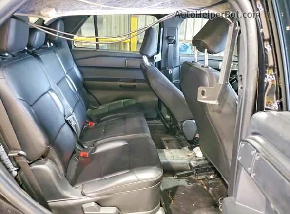 1FM5K8AB0MGC02408 2021 FORD EXPLORER Black Rear seats view