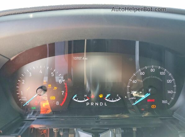 1FM5K8AB9RGA59420 2024 FORD EXPLORER White Вид щитка приладів