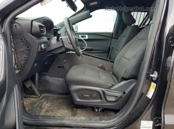 1FM5K8AC0NGC23883 2022 FORD EXPLORER Черный Вид салона спереди