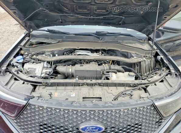1FM5K8AC0NGC23883 2022 FORD EXPLORER Черный Вид задней части салона