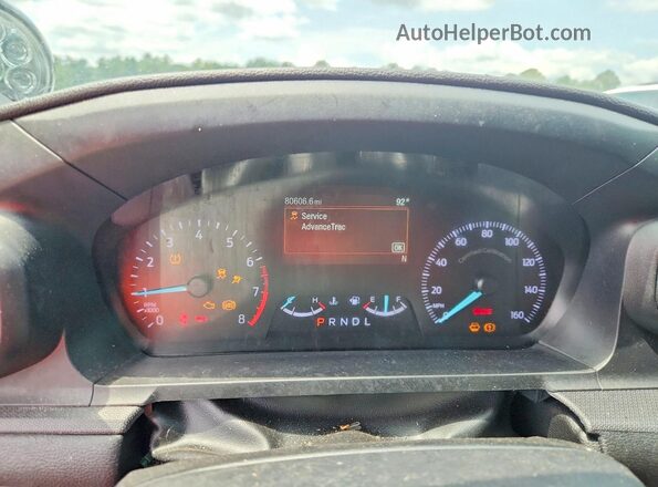 1FM5K8AC6LGC12867 2020 FORD EXPLORER Белый Вид щитка приборов