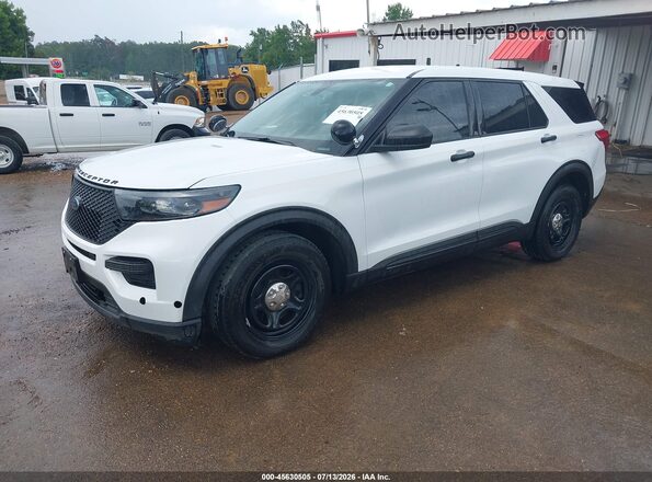 1FM5K8ACXLGC68407 2020 FORD POLICE INTERCEPTOR White Vista tres cuartos delantera izquierda
