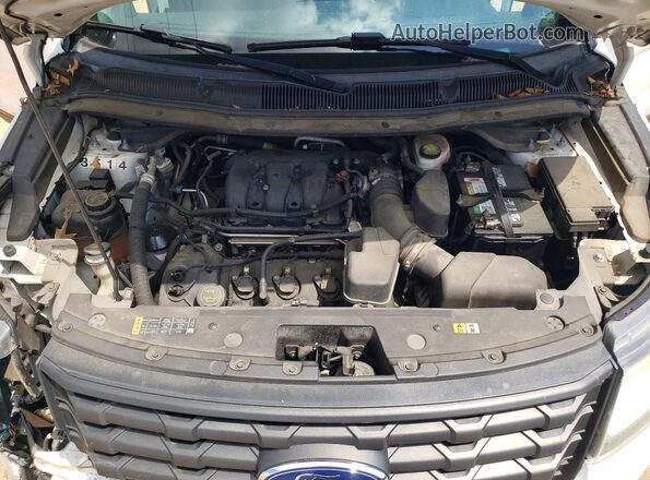 1FM5K8AR0HGA94746 2017 FORD EXPLORER Белый Вид подкапотного пространства