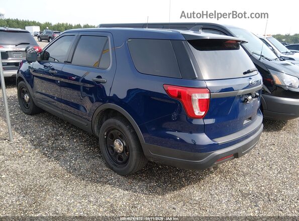 1FM5K8AR0JGC87999 2018 FORD POLICE INTERCEPTOR Blue Rear left