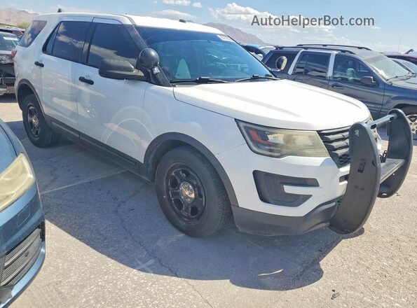1FM5K8AR1HGE01244 2017 FORD EXPLORER Белый Передняя правая четверть