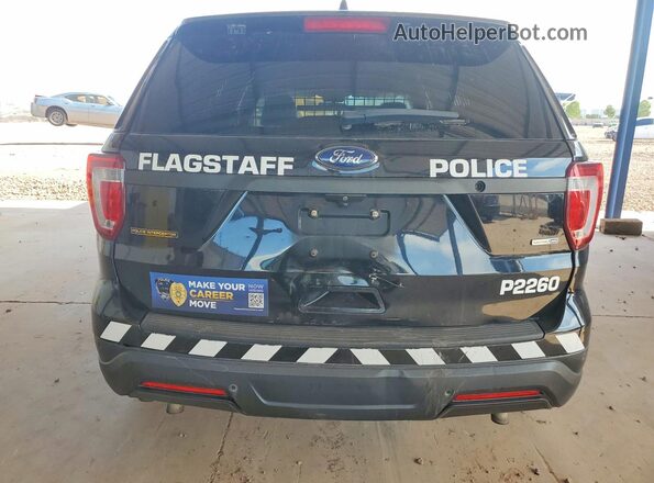 1FM5K8AR4JGA83979 2018 FORD EXPLORER Black უკანა ხედი