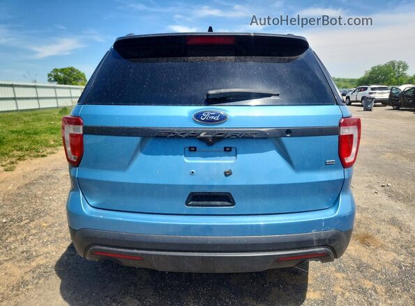 1FM5K8AR5GGC93354 2016 FORD EXPLORER Blue უკანა ხედი