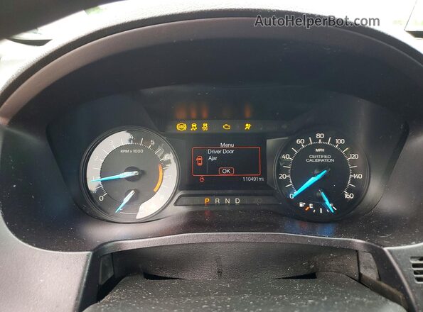 1FM5K8AR5HGC79052 2017 FORD EXPLORER Белый Вид щитка приборов