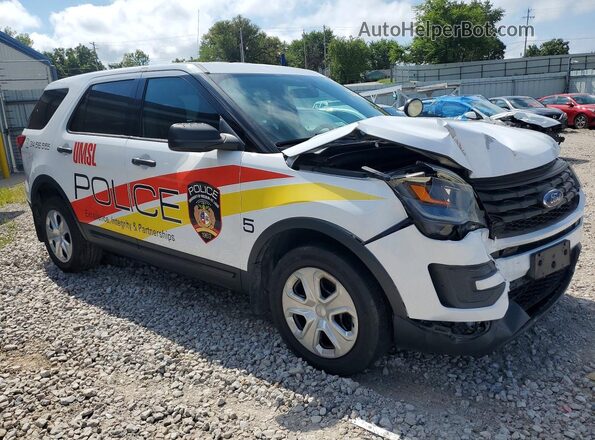 1FM5K8AR5HGC79052 2017 FORD EXPLORER Белый Передняя правая четверть