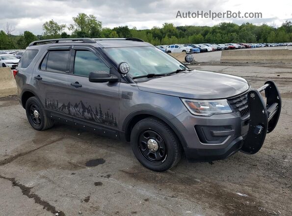 1FM5K8AR6HGE14328 2017 FORD EXPLORER Gray Delantero derecho