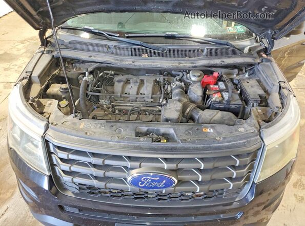 1FM5K8AR7GGA04569 2016 FORD EXPLORER Черный Вид задней части салона
