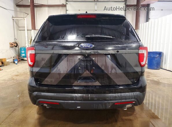 1FM5K8AR7GGA04569 2016 FORD EXPLORER Черный Вид сзади