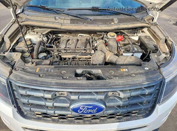 1FM5K8AR7HGD66855 2017 FORD EXPLORER White Vista interior trasera