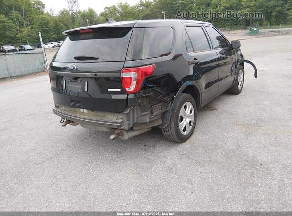 1FM5K8AT8JGA60099 2018 FORD POLICE INTERCEPTOR Black Задня права чверть