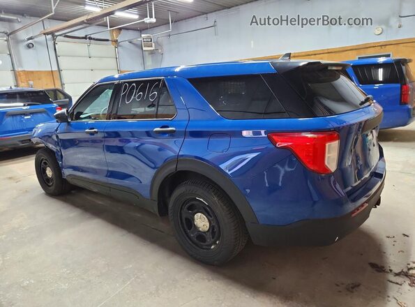 1FM5K8AW3MNA19096 2021 FORD EXPLORER Blue Задня ліва чверть