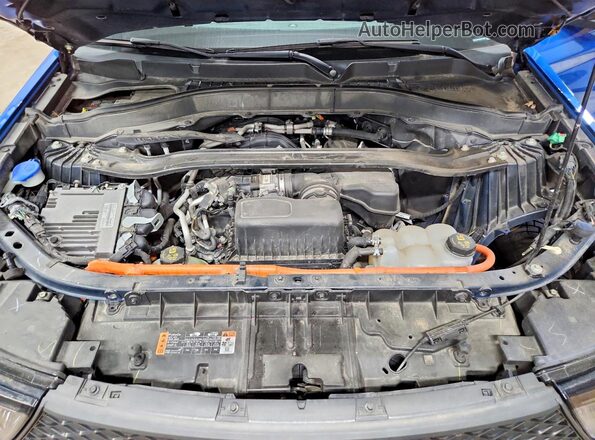 1FM5K8AW3MNA19096 2021 FORD EXPLORER Blue Вид підкапотного простору