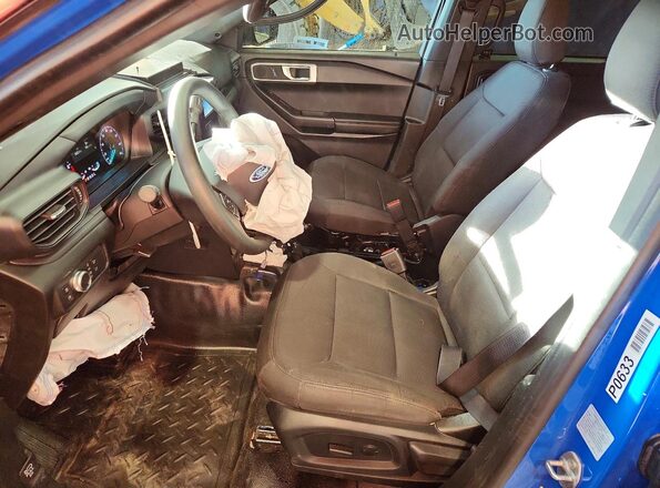 1FM5K8AWXMNA19113 2021 FORD EXPLORER Blue Front interior view