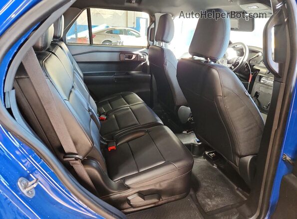 1FM5K8AWXMNA19113 2021 FORD EXPLORER Blue Rear interior view