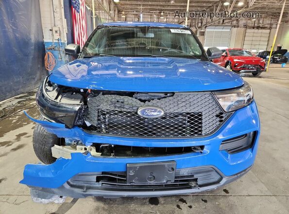 1FM5K8AWXMNA19113 2021 FORD EXPLORER Blue 360 interior view
