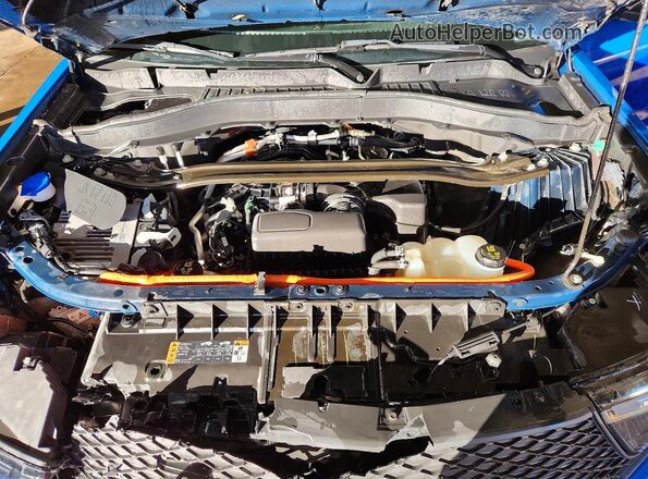 1FM5K8AWXMNA19113 2021 FORD EXPLORER Blue Engine compartment view