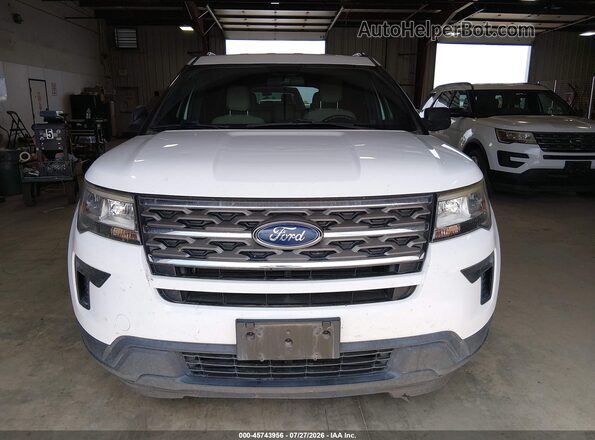 1FM5K8B82JGC45632 2018 FORD EXPLORER White Սարքավորումների վահանակի տեսք