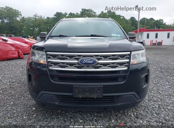 1FM5K8B86JGA59530 2018 FORD EXPLORER Black Вид спереду