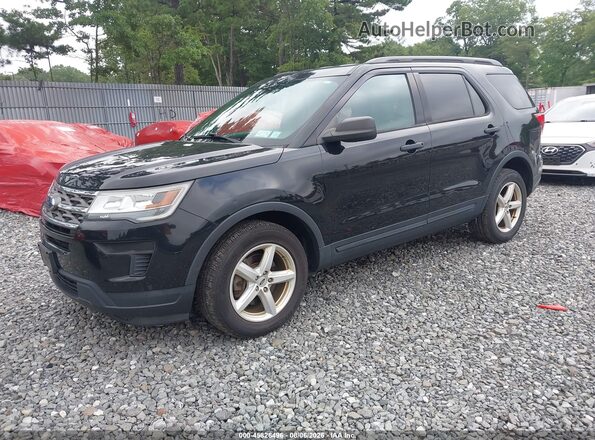 1FM5K8B86JGA59530 2018 FORD EXPLORER Black Передня ліва чверть