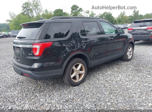 1FM5K8B86JGA59530 2018 FORD EXPLORER Black Задня права чверть