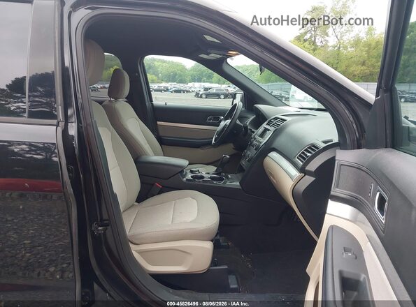 1FM5K8B86JGA59530 2018 FORD EXPLORER Black Вид салону спереду