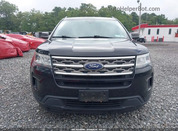 1FM5K8B86JGA59530 2018 FORD EXPLORER Black Вид щитка приладів