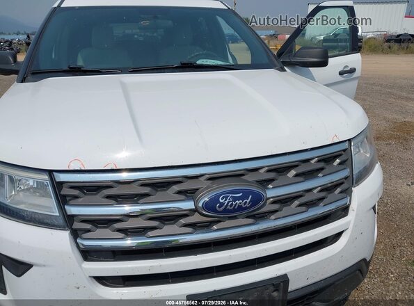 1FM5K8B87JGC01321 2018 FORD EXPLORER White Vista frontal