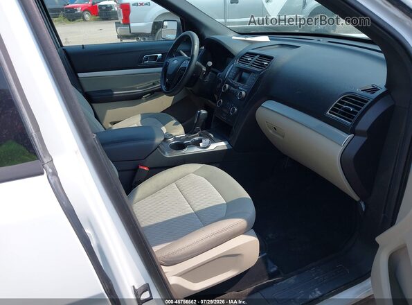 1FM5K8B87JGC01321 2018 FORD EXPLORER White Vista interior delantera
