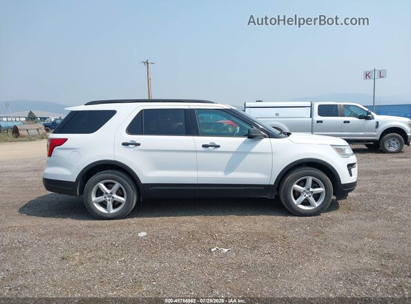 1FM5K8B87JGC01321 2018 FORD EXPLORER White Vista interior trasera