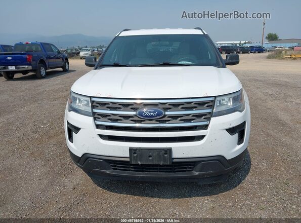 1FM5K8B87JGC01321 2018 FORD EXPLORER White Vista del cuadro de instrumentos