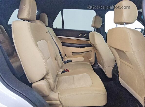1FM5K8B89GGA27812 2016 FORD EXPLORER White Вид задньої частини салону