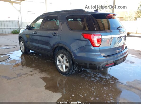 1FM5K8B89KGA22487 2019 FORD EXPLORER Blue Задня ліва чверть