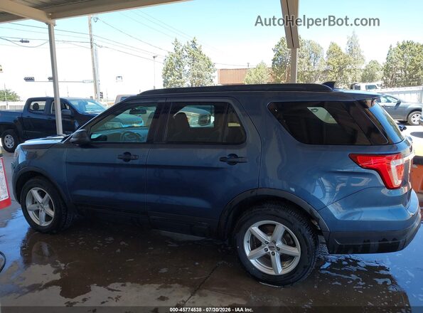 1FM5K8B89KGA22487 2019 FORD EXPLORER Blue Панорамний вид салону 360°