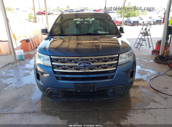 1FM5K8B89KGA22487 2019 FORD EXPLORER Blue Вид щитка приладів