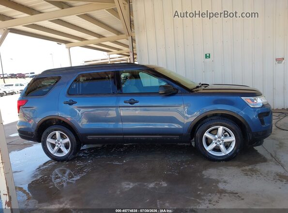 1FM5K8B89KGA22487 2019 FORD EXPLORER Blue Вид задньої частини салону