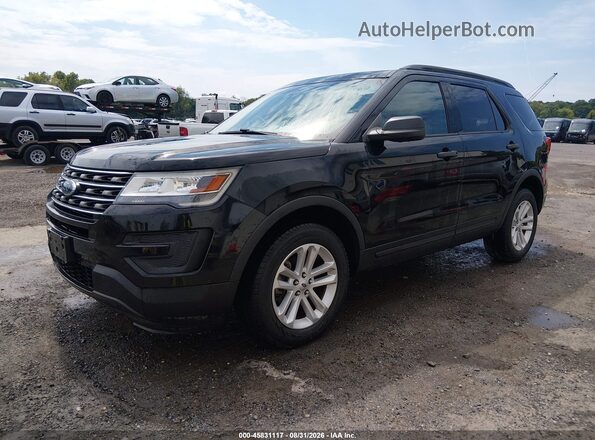1FM5K8B8XGGA20593 2016 FORD EXPLORER Black Առջևի ձախ երեք քառորդ տեսարան