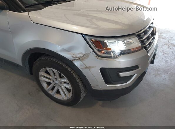 1FM5K8B8XGGD17766 2016 FORD EXPLORER Silver Widok z przodu
