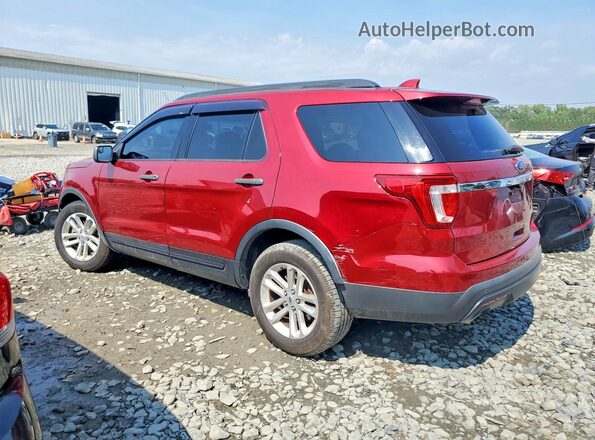 1FM5K8B8XHGA65549 2017 FORD EXPLORER Red Tył lewy