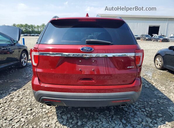 1FM5K8B8XHGA65549 2017 FORD EXPLORER Red Widok z tyłu