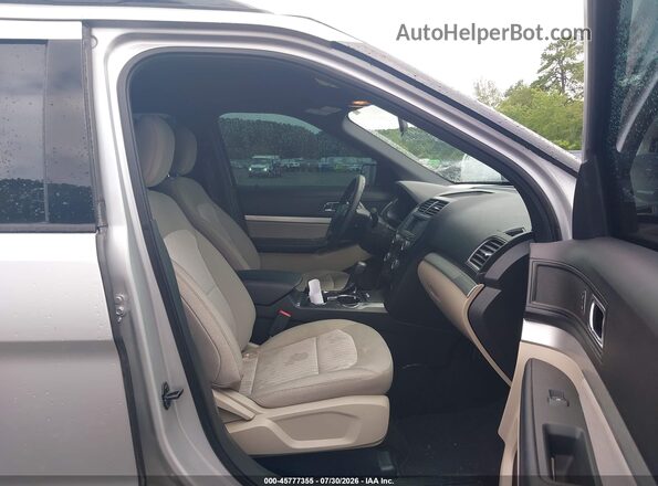 1FM5K8B8XJGA59529 2018 FORD EXPLORER Серебряный Вид салона спереди