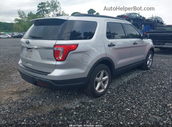 1FM5K8B8XJGA59529 2018 FORD EXPLORER Серебряный Задняя правая четверть
