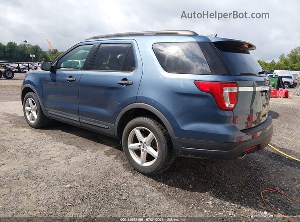 1FM5K8BH3JGC45591 2018 FORD EXPLORER Blue უკანა მარცხენა