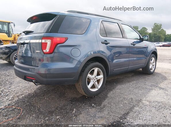 1FM5K8BH3JGC45591 2018 FORD EXPLORER Blue უკანა მარჯვენა